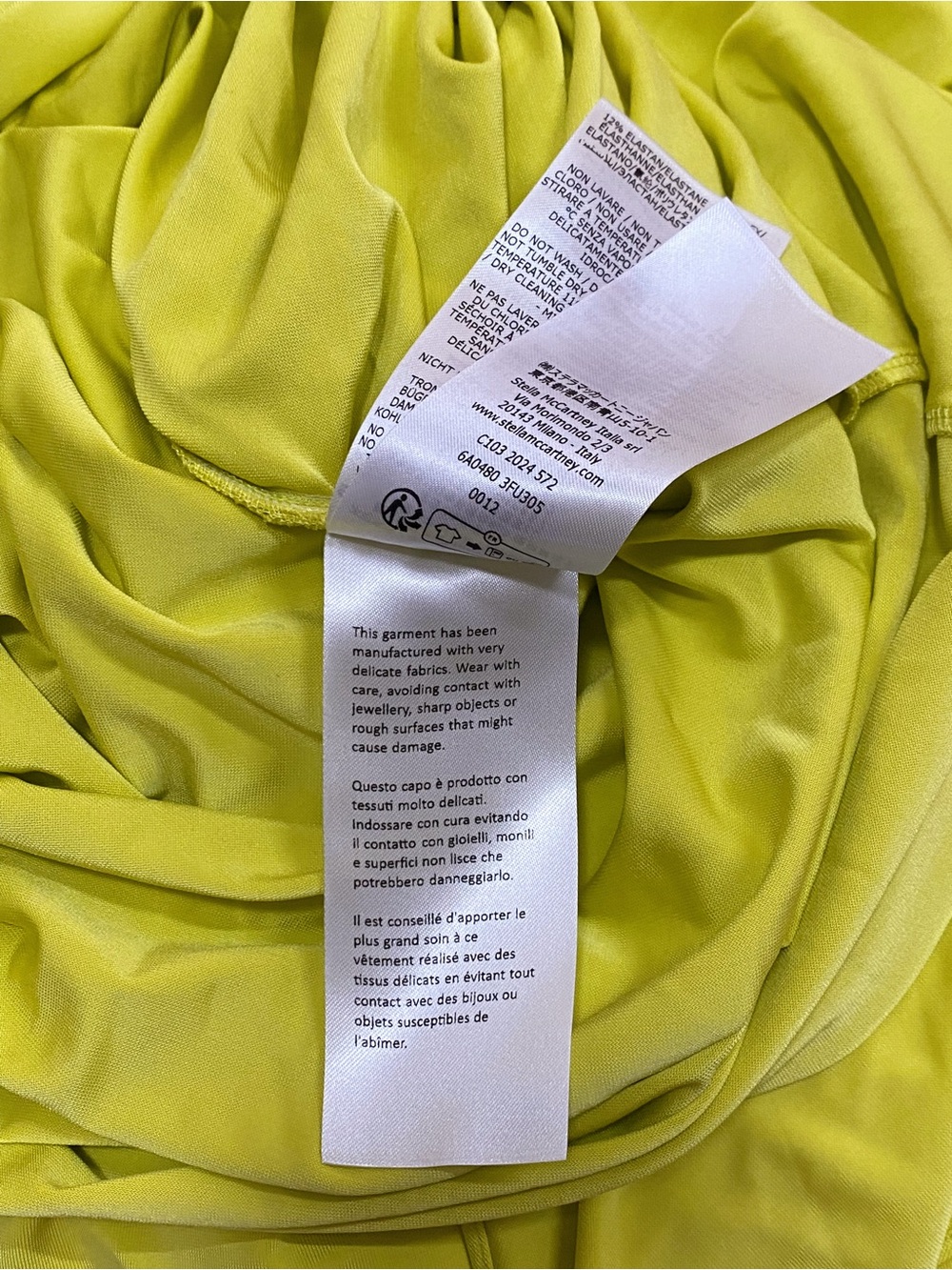 Stella McCartney Asymmetric Jersey Minidress size 44/us size 8-10 - Picture 15 of 15